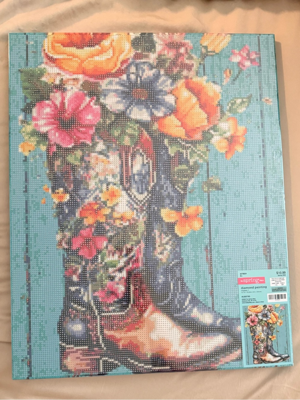 Hobby Lobby Floral Rain Boot Diamond Painting Kit NWT